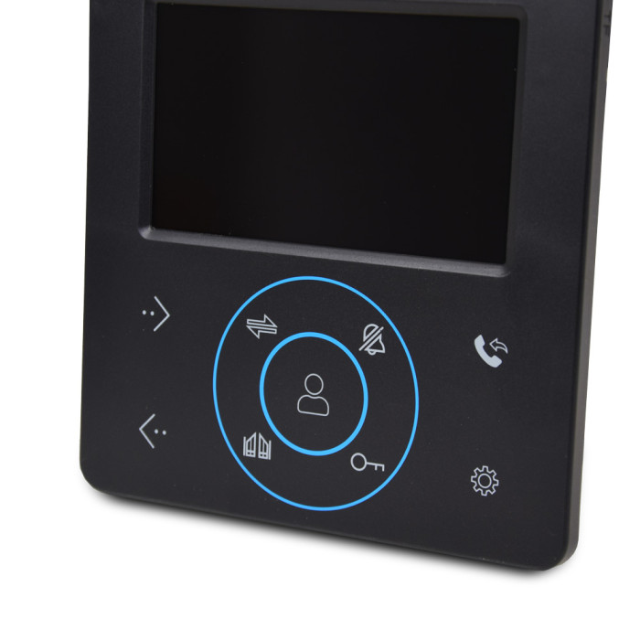 Комплект відеодомофона BCOM BD-480 Black Kit: відеодомофон 4
