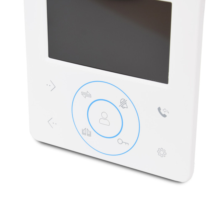 Комплект відеодомофона BCOM BD-480 White Kit: відеодомофон 4