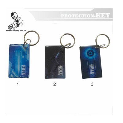 Epoxy-брелок з кодом сумісний з Mifare 1k ABLE 26*42 мм