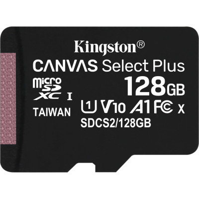 Карта пам`яті Kingston Canvas Select Plus MicroSDXC 128GB Class 10