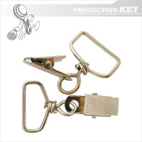 Кліпса для бейджа та стрічки 60 x 14 мм (32мм)