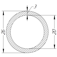 Кільцe металевe суцільне Ø 20 x 3.0 мм