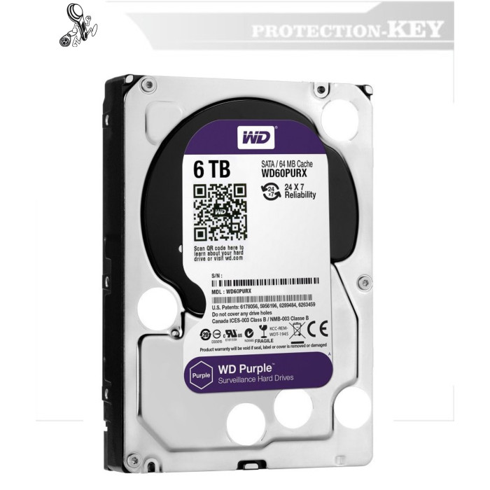 Жорсткий диск WD used HDD Purple Жорсткий диск WD used HDD Purple