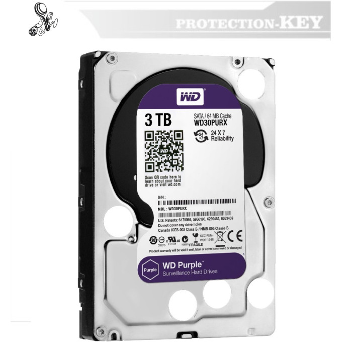 Жорсткий диск WD used HDD Purple Жорсткий диск WD used HDD Purple