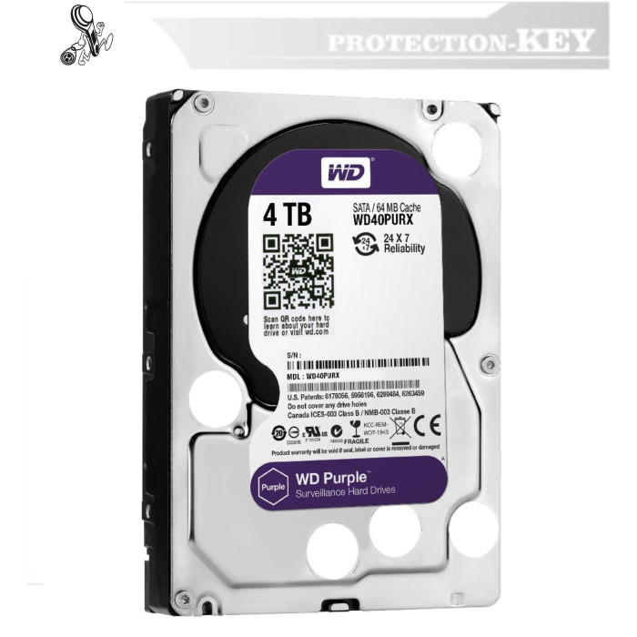 Жорсткий диск WD used HDD Purple Жорсткий диск WD used HDD Purple