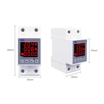 Реле захисту від напруги та струму TOMZN 230V 63A