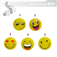 Самоклейка з кодом сумісна з Mifare 1K Smile Ø30 Самоклейка з кодом сумісна з Mifare 1K Smile Ø30