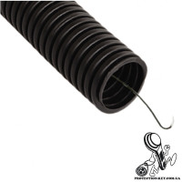 Гофра діаметр 20мм. (100м) чорна Гофра діаметр 20мм. (100м) чорна