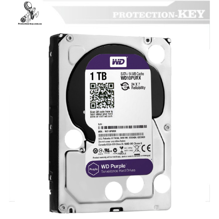 Жорсткий диск WD used HDD Purple Жорсткий диск WD used HDD Purple