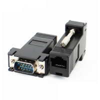 Перехідник VGA подовжувач RJ45 до 30 м UTP тато-тато Перехідник VGA подовжувач RJ45 до 30 м UTP тато-тато
