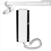 Аудіотрубка  SLIM біло-чорна