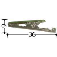 Кліпса для бейджа видовжена (крокодил) Кліпса для бейджа видовжена (крокодил)