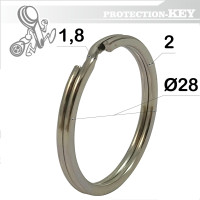 Кільце завідне плоске Ø 28 x 1,8 мм Кільце завідне плоске Ø 28 x 1,8 мм