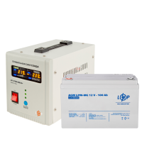 Комплект резервного живлення LP (LogicPower) ДБЖ + мультигелева батарея (UPS 800 + АКБ MG 1280W)