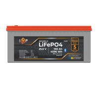 Акумулятор LP LiFePO4 25,6V - 160 Ah (4096Wh) (BMS 200A/100А) пластик LCD Smart BT