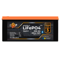 Акумулятор LP LiFePO4 12,8V - 230 Ah (2944Wh) (BMS 100A/100А) пластик Smart BT Акумулятор LP LiFePO4 12,8V - 230 Ah (2944Wh) (BMS 100A/100А) пластик Smart BT