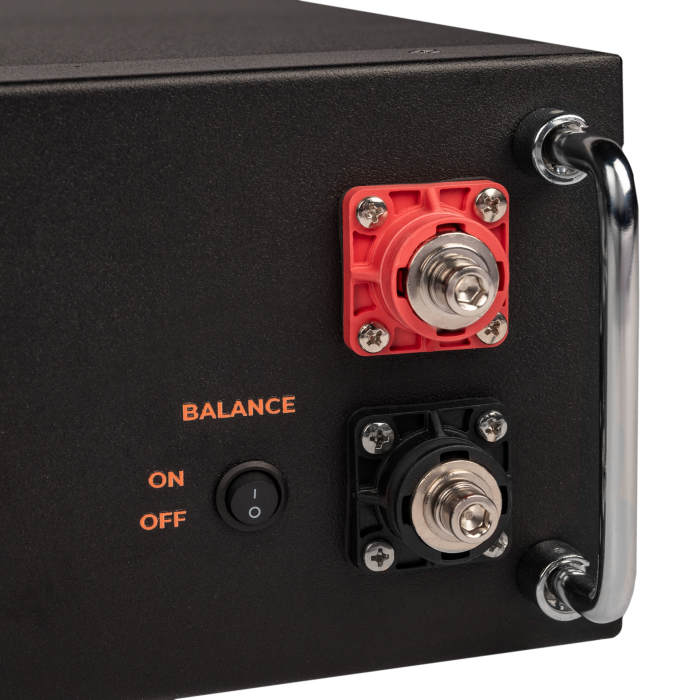 Акумулятор LP LiFePO4 51,2V - 100 Ah (5120Wh) (BMS SP 100A/50А) RM RS485/CAN LCD BL Акумулятор LP LiFePO4 51,2V - 100 Ah (5120Wh) (BMS SP 100A/50А) RM RS485/CAN LCD BL