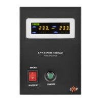 ДБЖ з правильною синусоїдою 12V LPY-B-PSW-1000VA+(700Вт) 10A/20A