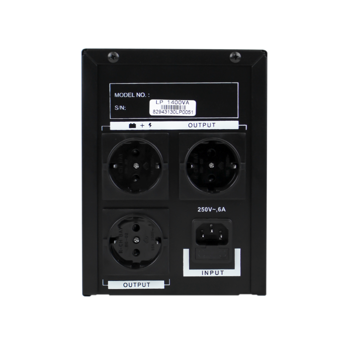 Лінійно-інтерактивне ДБЖ LP 1400VA (840Вт) Лінійно-інтерактивне ДБЖ LP 1400VA (840Вт)