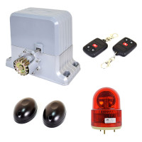 Комплект автоматики для відкатних воріт вагою до 1800 кг Weilai DGY1800Pro kit з сигнальною лампою і ІЧ-бар'єром Комплект автоматики для відкатних воріт вагою до 1800 кг Weilai DGY1800Pro kit з сигнальною лампою і ІЧ-бар'єром