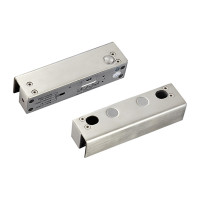 Замок ригеля YB-500U (LED) на скляні двері без рами Замок ригеля YB-500U (LED) на скляні двері без рами