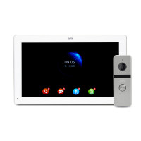 Комплект відеодомофона ATIS AD-1070FHD/T White з підтримкою Tuya Smart + AT-400HD Silver