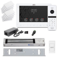 Комплект «ATIS Офіс» – відеодомофон 7", відеопанель зі зчитувачем, електромагнітний замок для організації проходу в приміщення по картах доступу Mifare