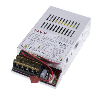 Безперебійний блок живлення Faraday Electronics 85W UPS ASCH ALU під акумулятор 12-18А/г в алюмінієвому корпусі