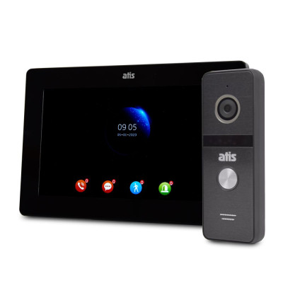 Комплект відеодомофона ATIS AD-770FHD Black + AT-400FHD Black