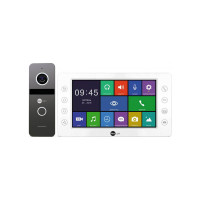 Комплект відеодомофона Neolight KAPPA HD / Solo FHD Graphite: відеодомофон 7" зі вбудованим БКЗ і 2 Мп відеопанель