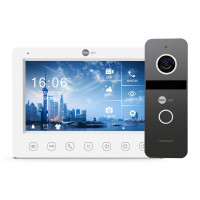 Комплект відеодомофона Neolight NeoKIT FHD Pro Graphite: відеодомофон 7" з детектором руху і 2 Мп відеопанель Комплект відеодомофона Neolight NeoKIT FHD Pro Graphite: відеодомофон 7" з детектором руху і 2 Мп відеопанель